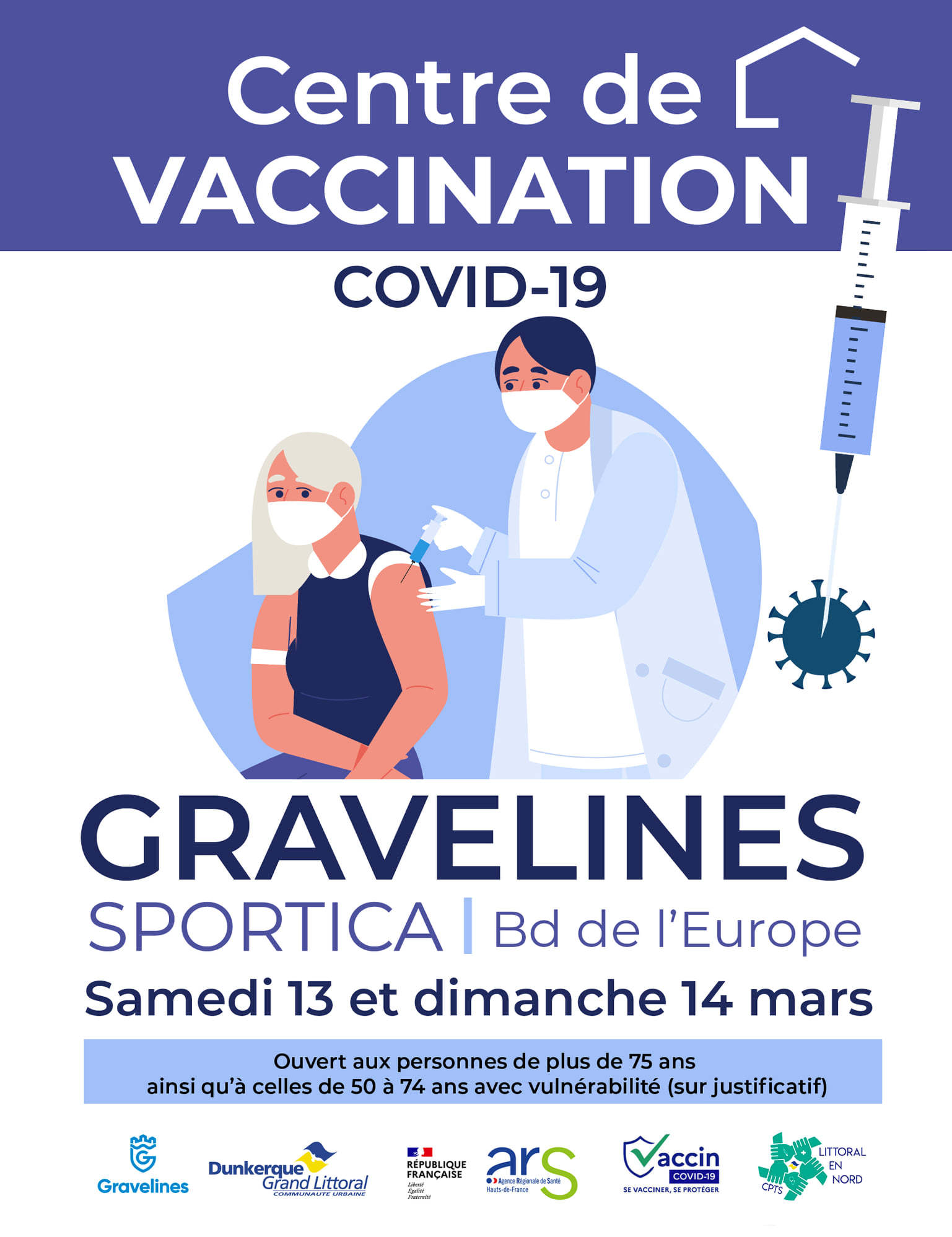 Centre De Vaccination A Sportica Gravelines